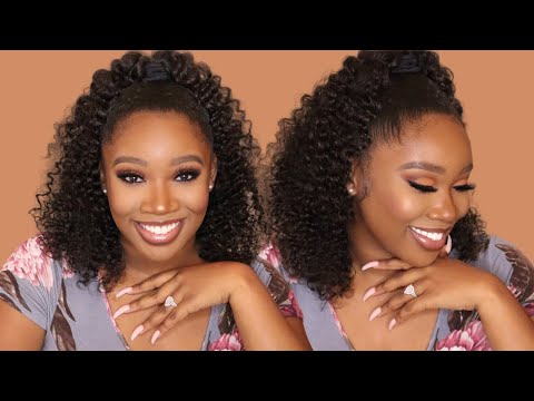 BOMB Half Up Half Down Braidout on Natural Hair