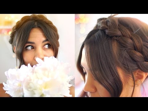 EASY Bohemian Milkmaid Braid Hairstyle!