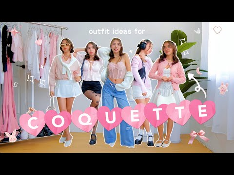 coquette aesthetic outfits 🧸🎀🩰🪞🌷✨ *clothing essentials*