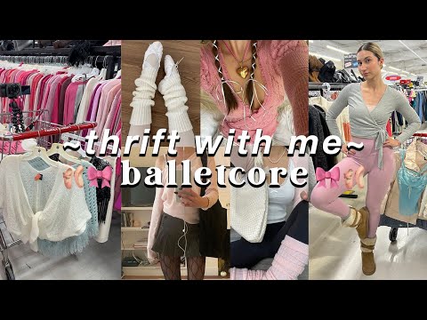 THRIFT WITH ME for Balletcore/Coquette/Y2K 🎀🩰 | TOP DEPOP SELLER