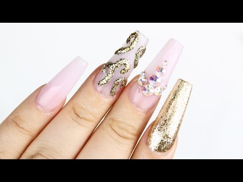 HOW TO: Pink and Gold Nails ♥︎