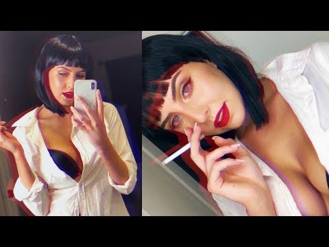 QUICK + EASY Halloween Makeup Look- Mia Wallace *Pulp Fiction* | amanda devon