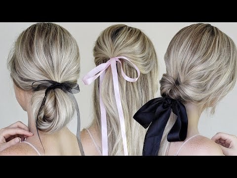 Simple &amp; Easy Hairstyles Incorporating Bows &amp; Ribbon