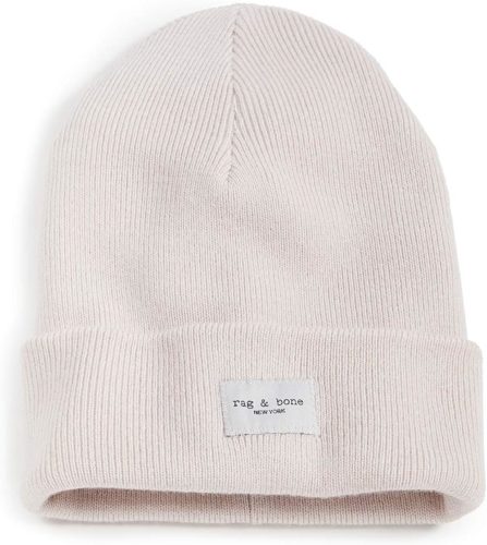 Rag and Bone blush pink beanie from Amazon