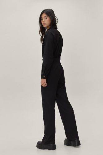 Black tailored jumpsuit