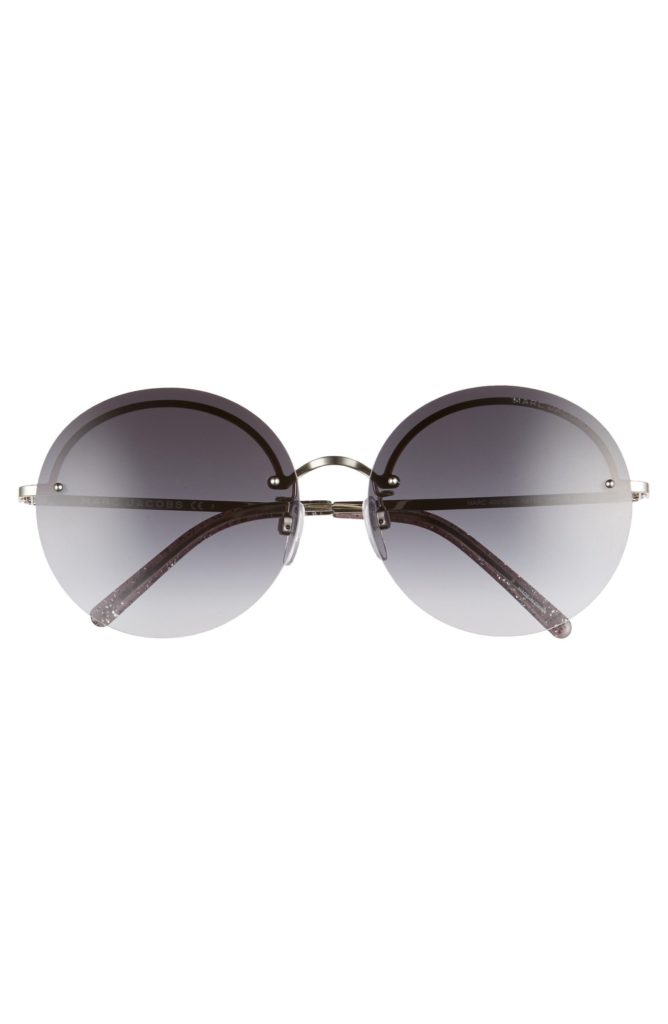 Gray round sunglasses