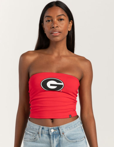 Georgia bulldogs tube top in red