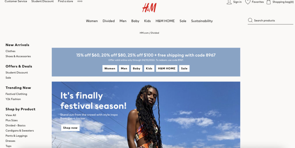 Best stores for fashion on a budget: Cheap shopping sites. H&M - cheap clothing stores - fashionable clothing, trendy clothes