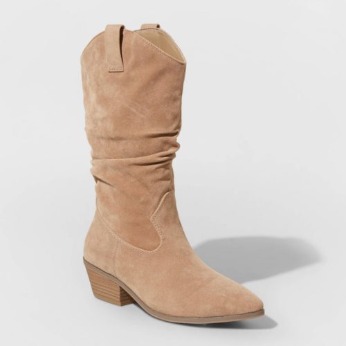 Brown Western Slouchy Boots - cheap fall boots