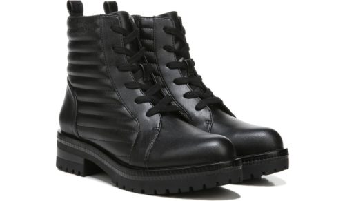 Water Resistant Lace-Up Combat Boots - cheap fall boots