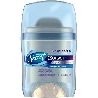 Secret travel size deodorant from Target