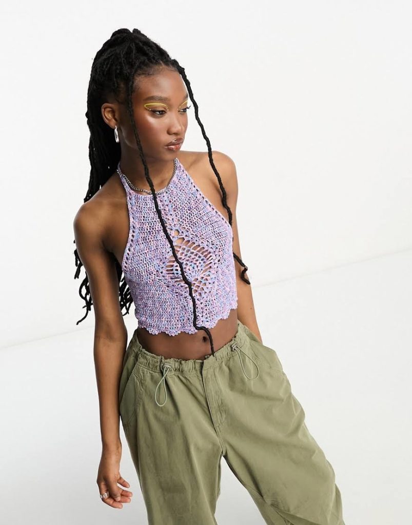 Cargo Pants & Crochet Top