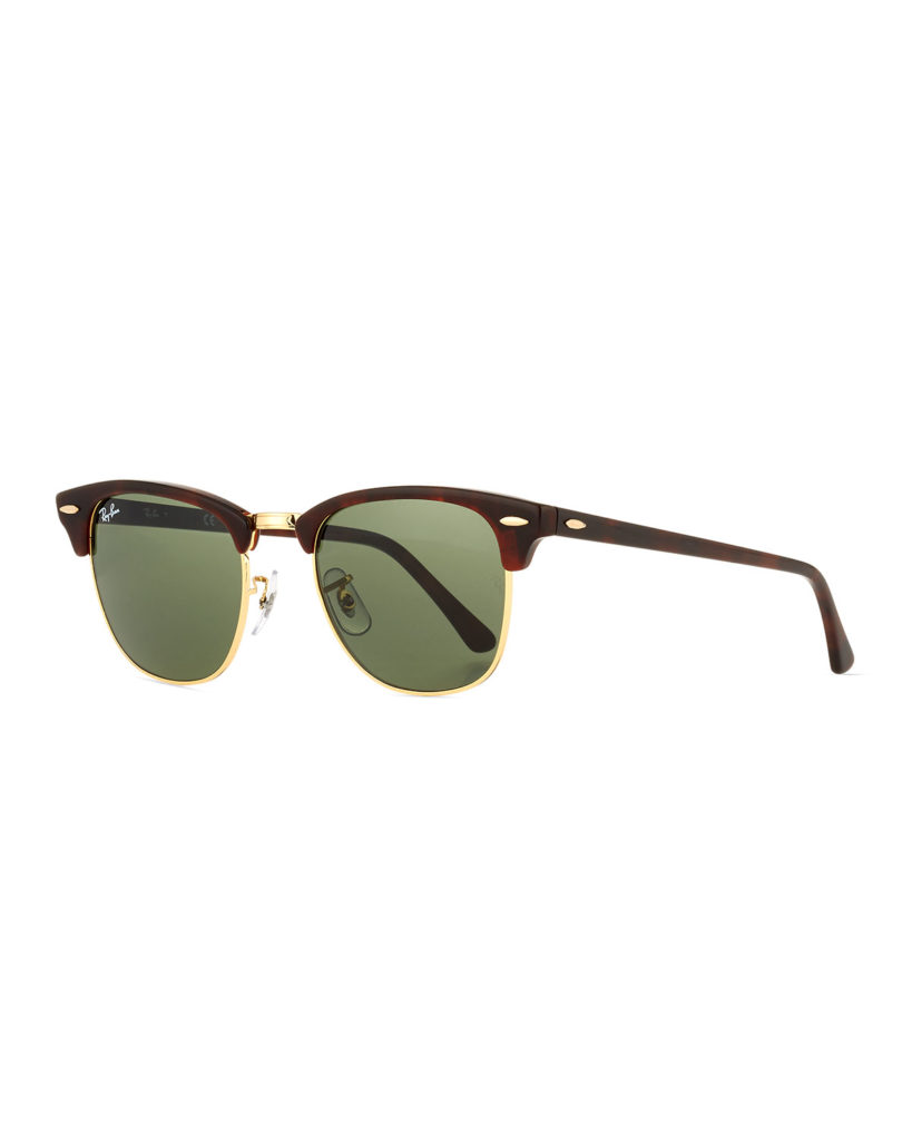 Brown clubmaster sunglasses by Ray Ban