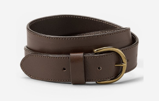 Product photo of a brown belt from Eddie Bauer